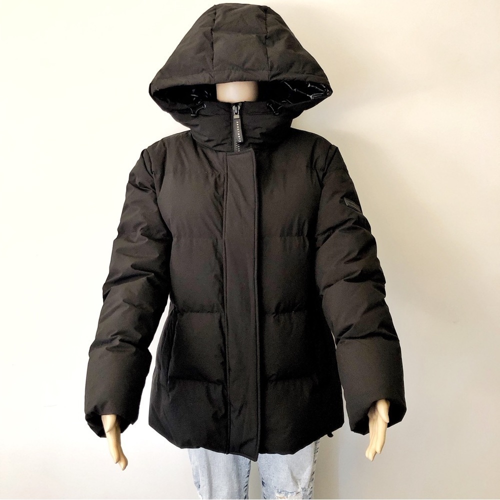 Sanctuary Premium Down Winter Coat Puffer Jacket Black Lightweight Oversized.